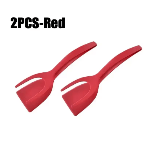 2-in-1 Egg Spatula Tongs – Pancake & Egg Flipping Tool