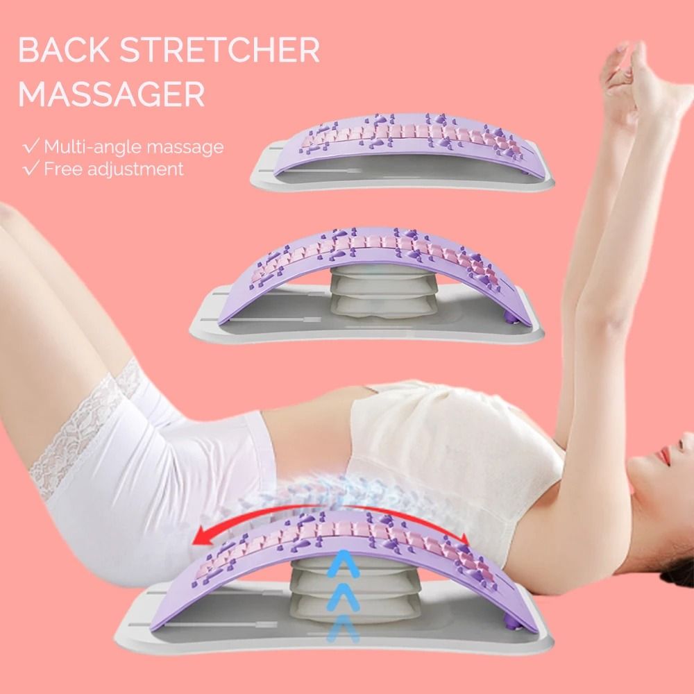 Back Stretcher Pillow Lumbar Support Waist Massage Posture Corrector