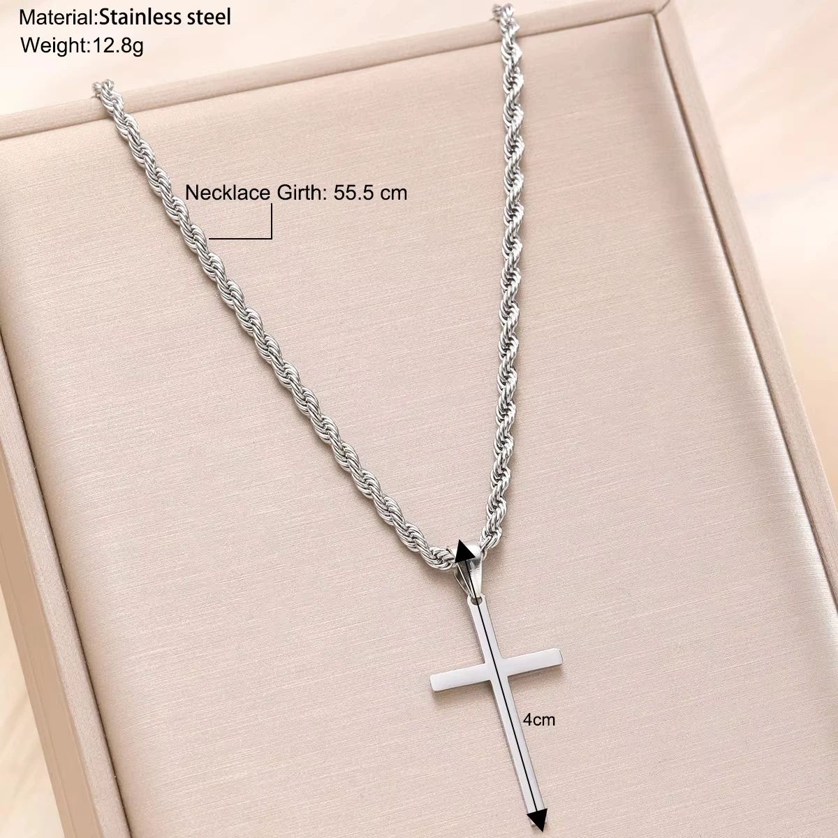 Minimalist Gold Cross Pendant Necklace – Elegant Unisex Cross Necklace for Everyday Faith & Style