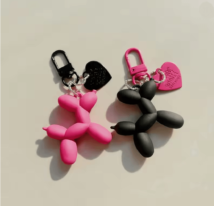 Jelly Balloon Dog Keychain Pendant