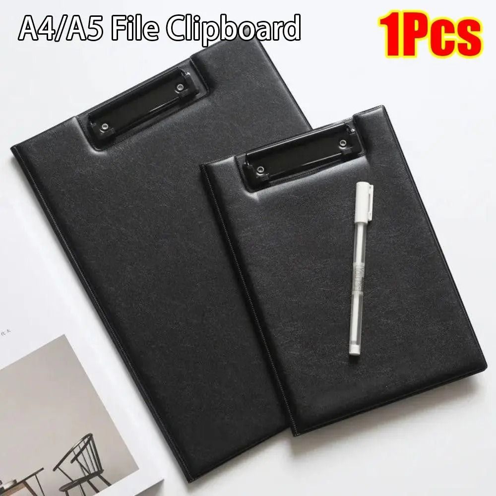 Professional PU Leather Clipboard Folder A4 A5 Foldable Conference Writing Pad