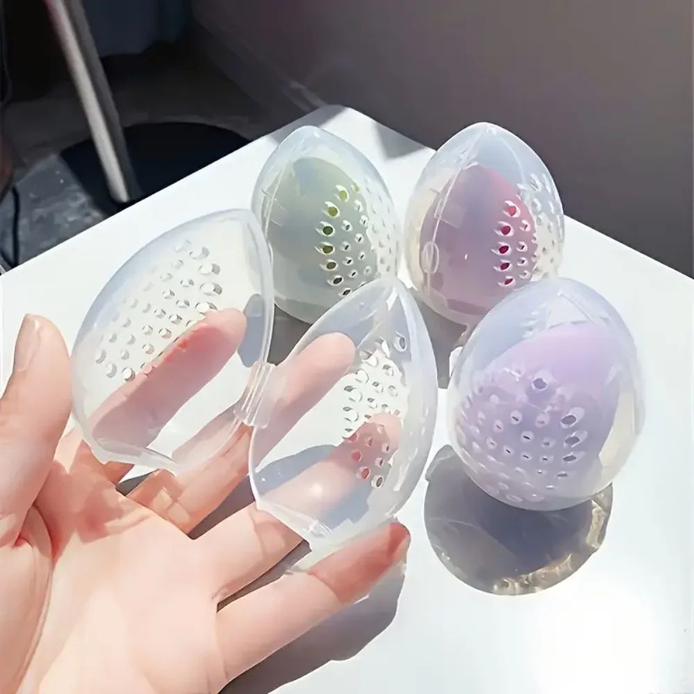 Compact Makeup Sponge Storage Box & Drying Case – Beauty Egg Organizer for Clean, Ventilated Cosmetic Sponge Care