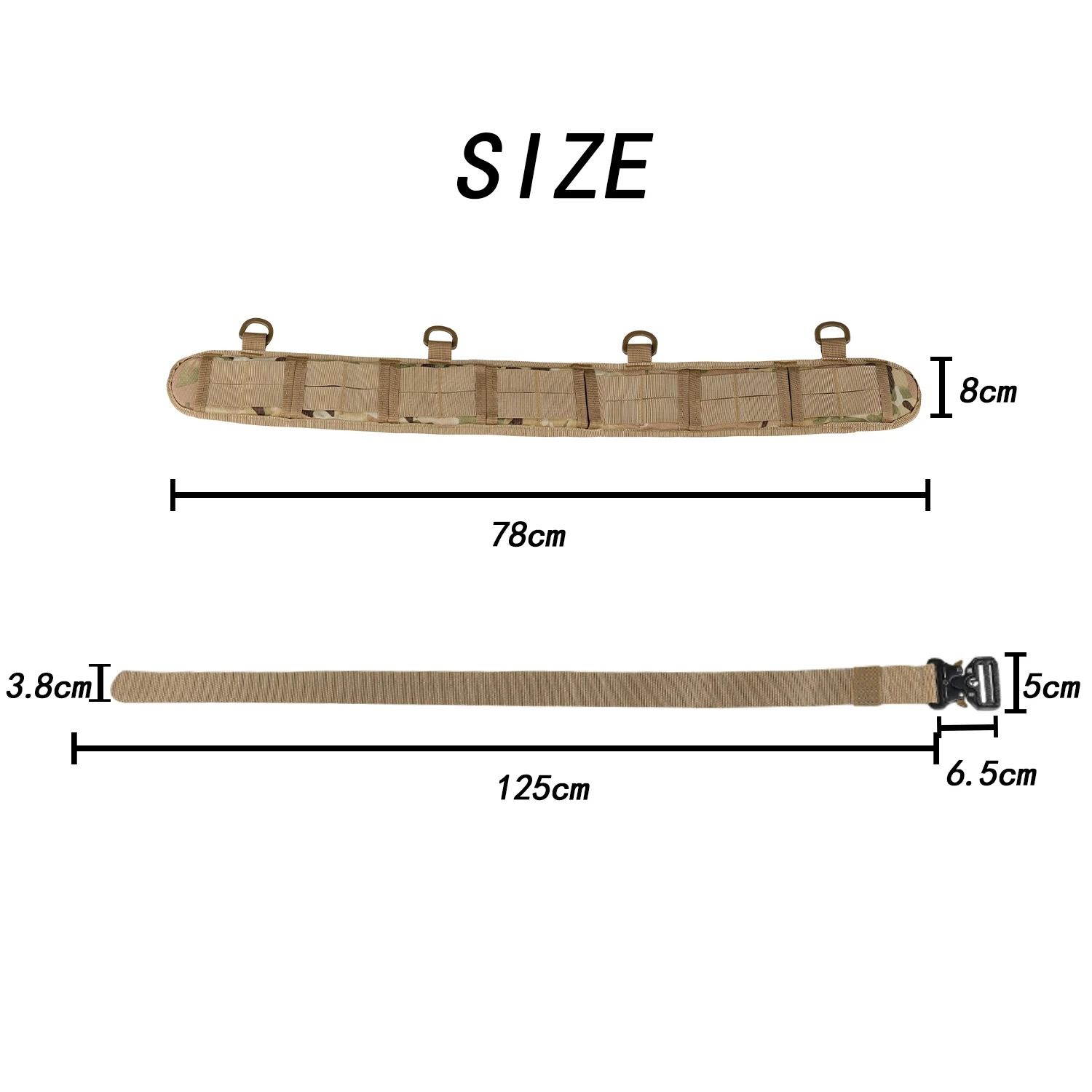 Padded Tactical Combat Belt