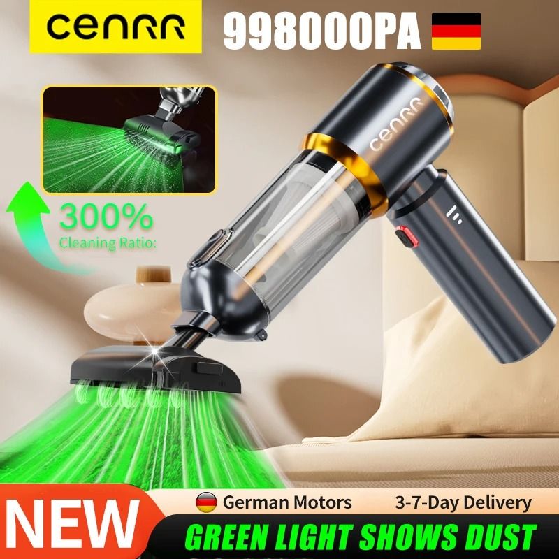 CENRR 2025 High Power Cordless Car Vacuum Portable Mini Blower Cleaner