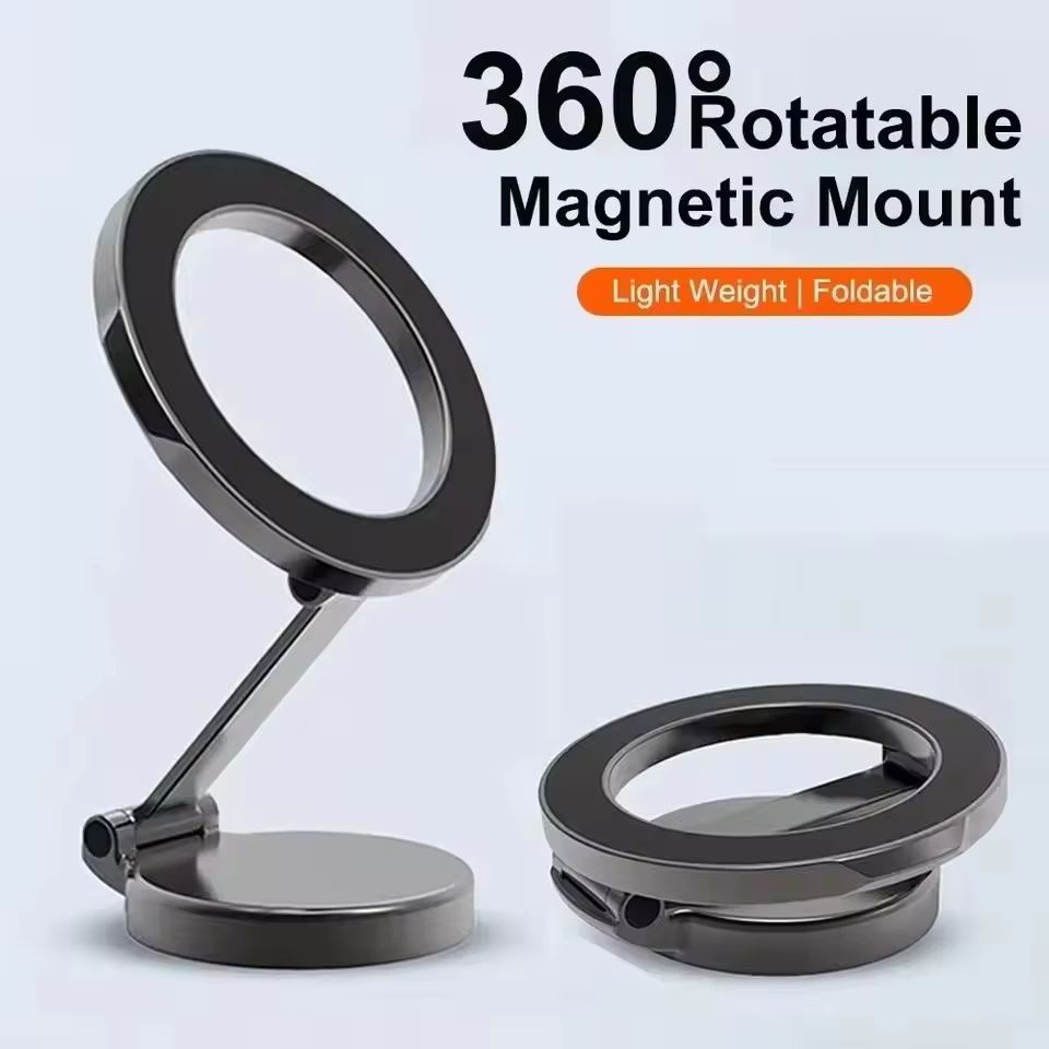 Magnetic 360° Car Phone Holder with Universal Back Sticker