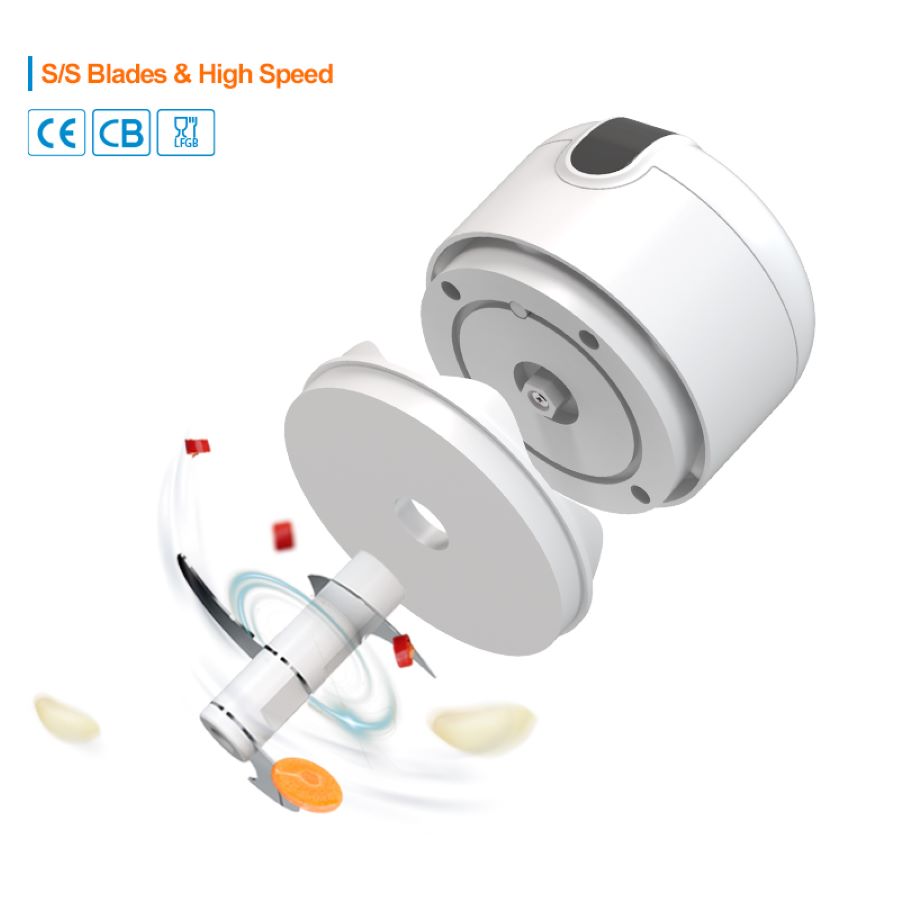 Mini Food Processor, Rechargeable Electric Garlic Chopper, Portable Kitchen Blender, Vegetable Chopper