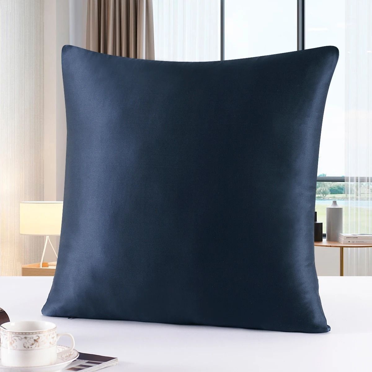 Pure Silk Pillowcase with Zipper Closure Soft Luxury Pillow Cover