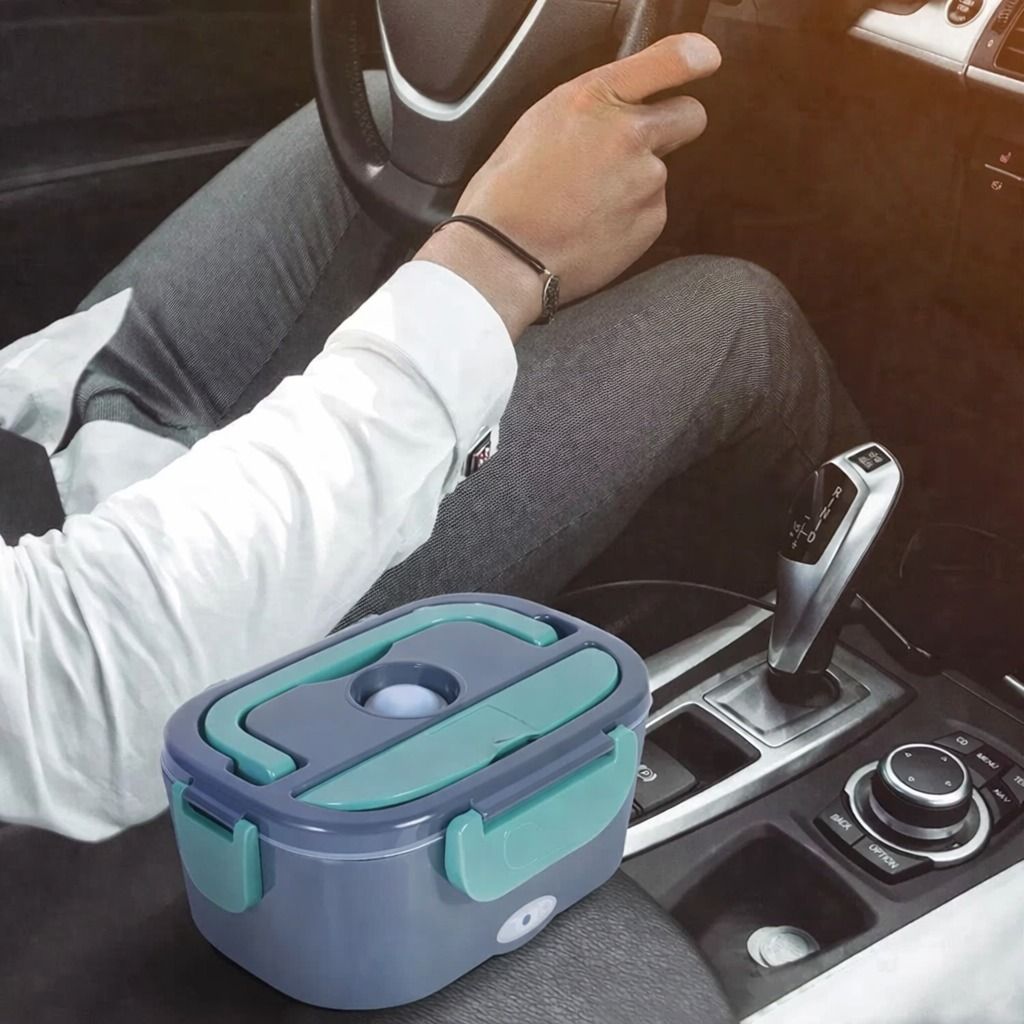 Electric Heating Lunch Box for Car & Office – Portable Food Warmer Container