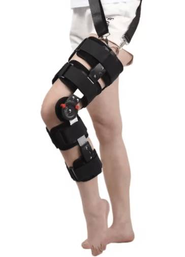 Adjustable Hinged Orthopedic Knee Brace Post Surgery Knee Stabilizer & Joint Fixation Support