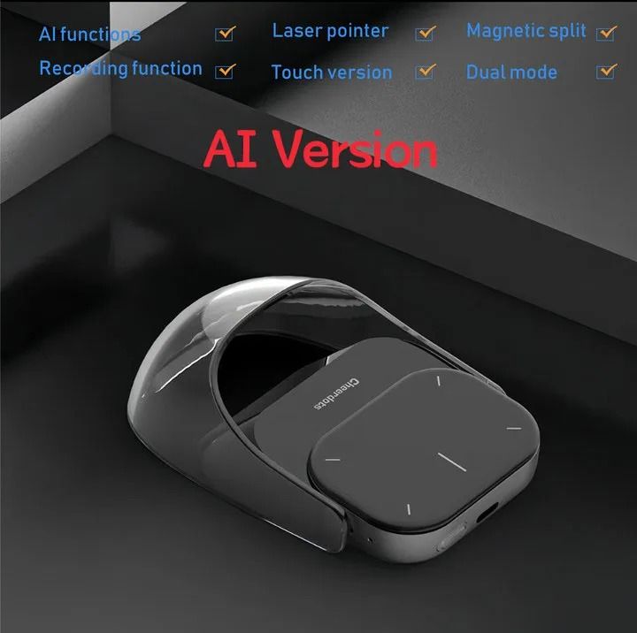 Cheerdots 2 Detachable Air Mouse Wireless Touchpad with AI Voice Control