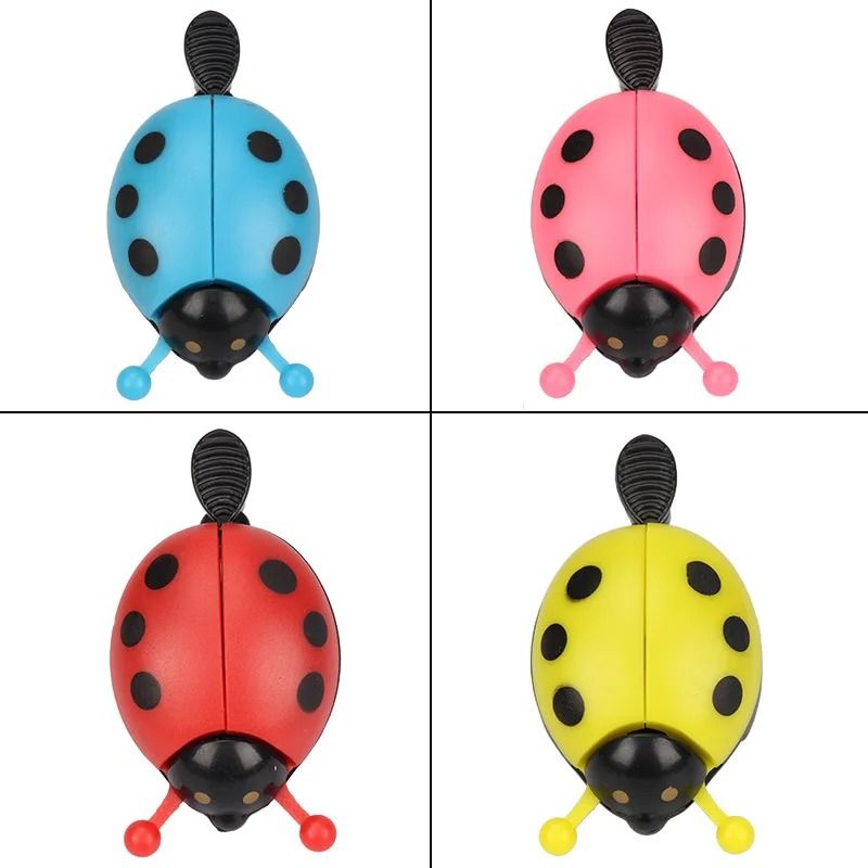 Cartoon Beetle Ladybug Bicycle Bell for Kids Bike Ride Horn Alarm