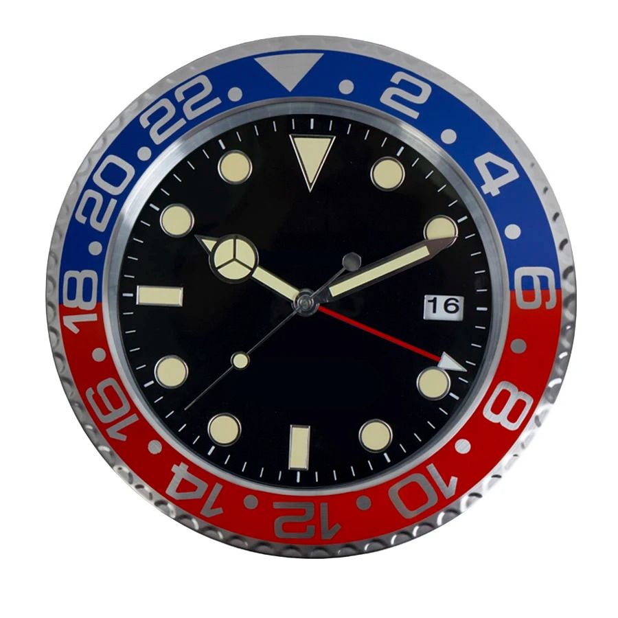 Modern Metal Wall Clock Luxury Large Decorative Luminous Art Design