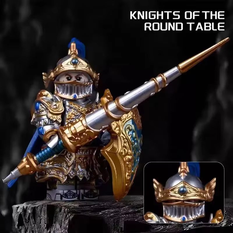 GP201 Lich King Medieval Knights Building Block Set – Round Table Anime Action Figure Collection