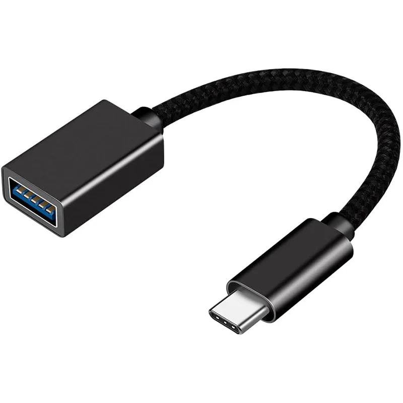 USB to USB-C OTG Adapter Cable – Type C Converter Connector for Xiaomi, Samsung S20, Huawei & MacBook Pro Data Sync