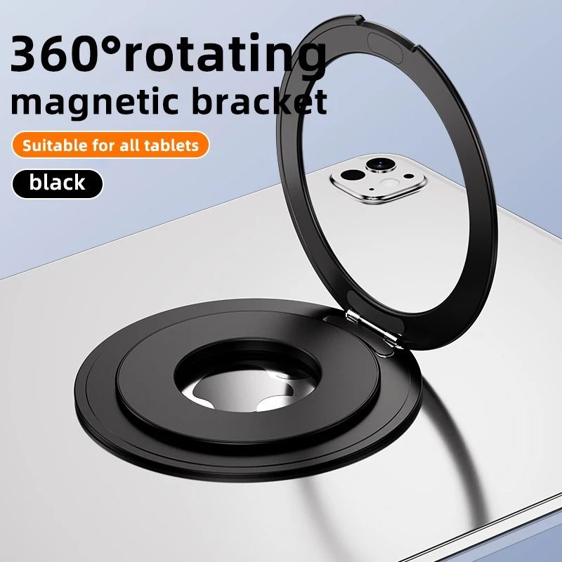 360° Rotating Magnetic Tablet Mount – Universal Metal Bracket Stand – Industrial-Grade Magnetic Display Hub