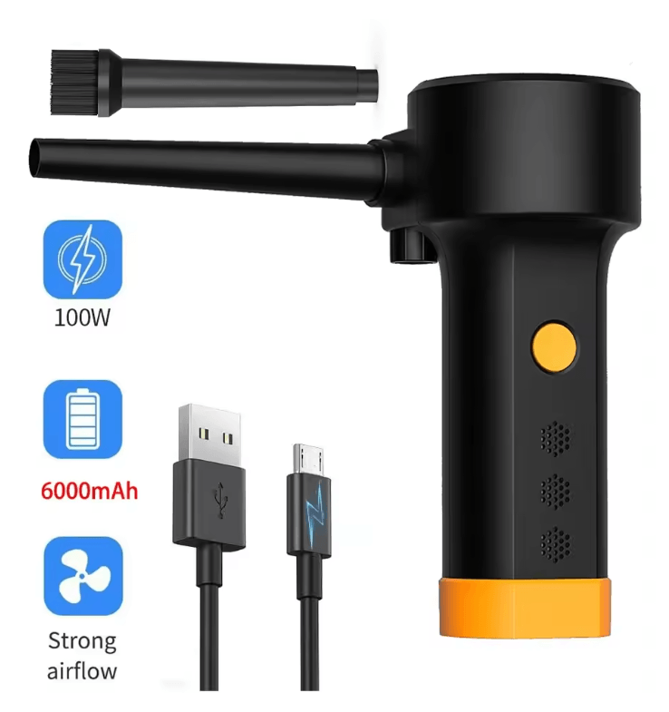 500W Electric Air Duster Powerful Keyboard Cleaner and Reusable Compressed Air Blower