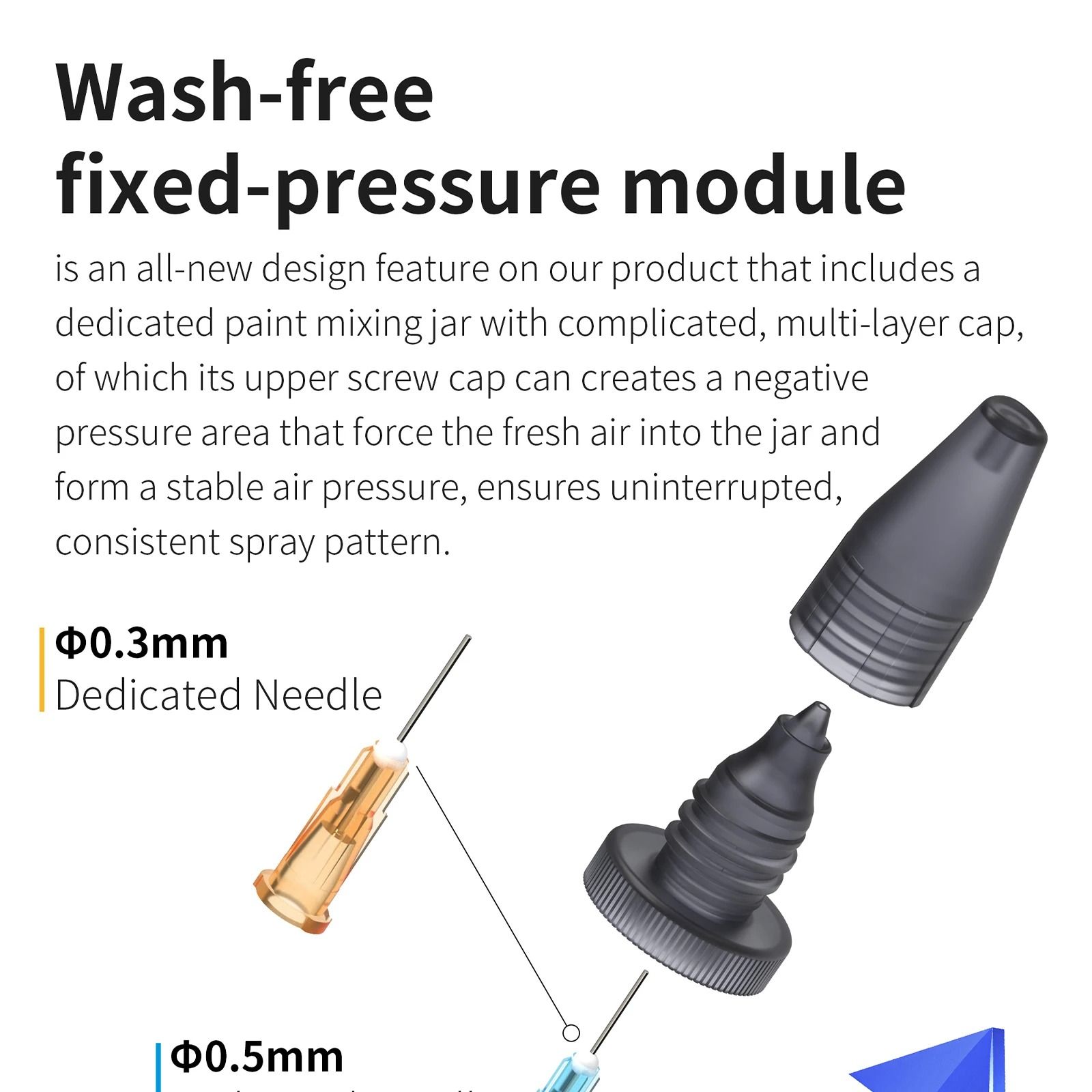 Professional Wash Free Airbrush Set