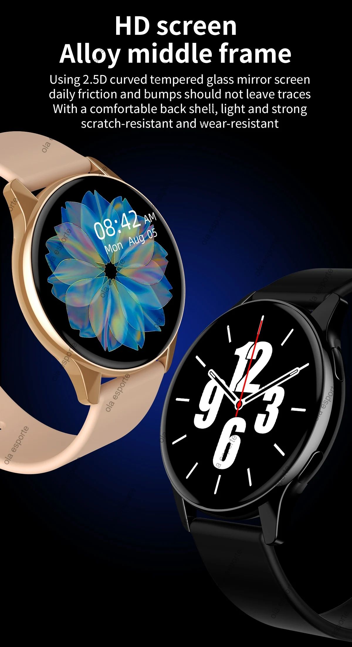 Bluetooth Calling Smart Watch Heart Rate SpO2 Waterproof Fitness Tracker