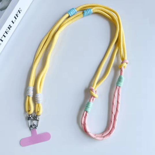 Personalized Double Color Crossbody Phone Lanyard Strap Adjustable Universal Phone Strap