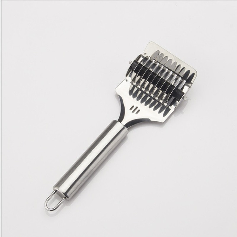 Stainless Steel Noodle Cutter Spaghetti Maker, Lattice Roller, and Dough Docker Tool