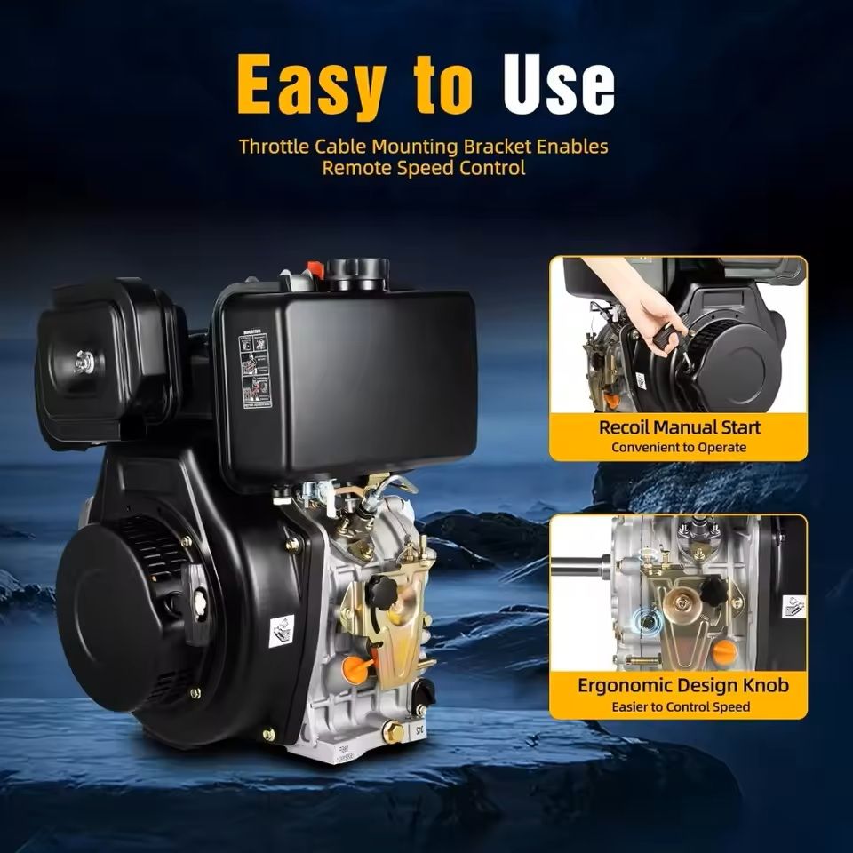 10HP Diesel Engine with Manual Start and Air Cooling