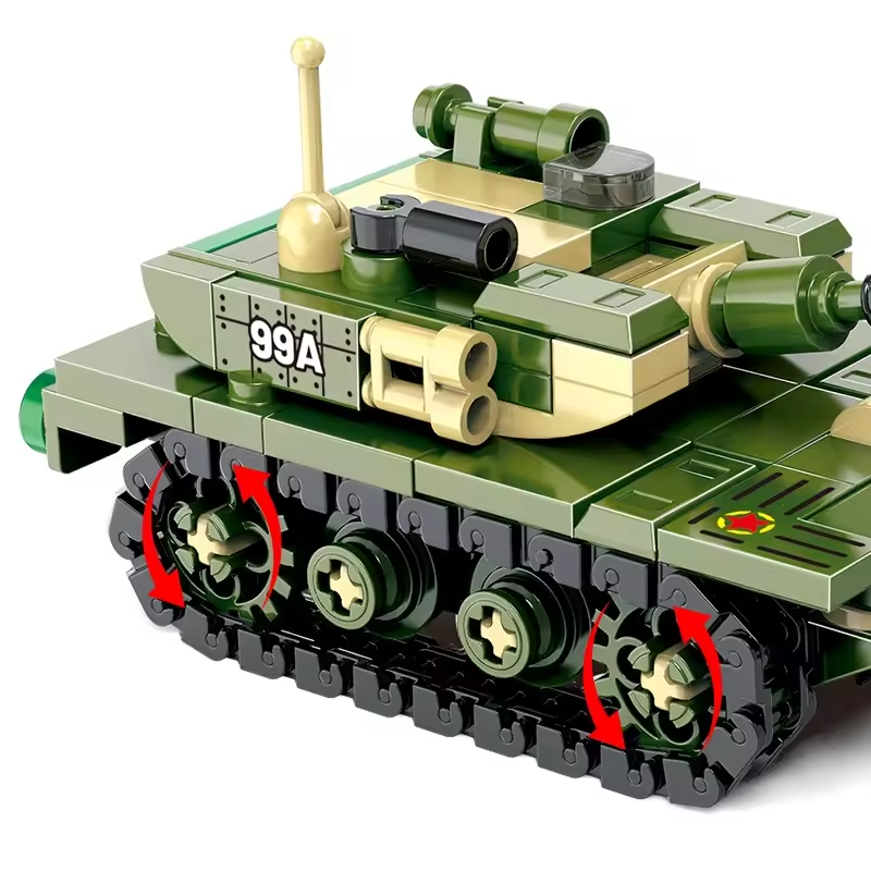 King Tiger Tank Military Building Blocks Set – WWII Heavy Tank DIY Model for Kids and Collectors