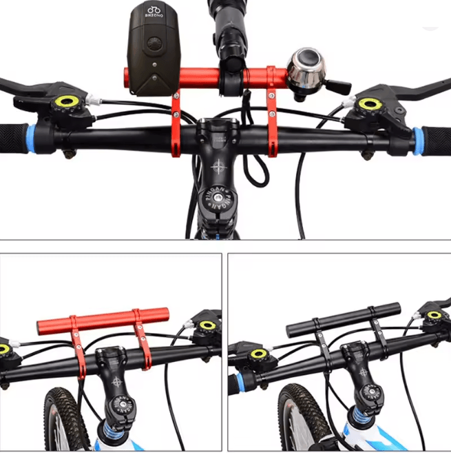 Bicycle Handlebar Extender Bracket for Lights and Accessories