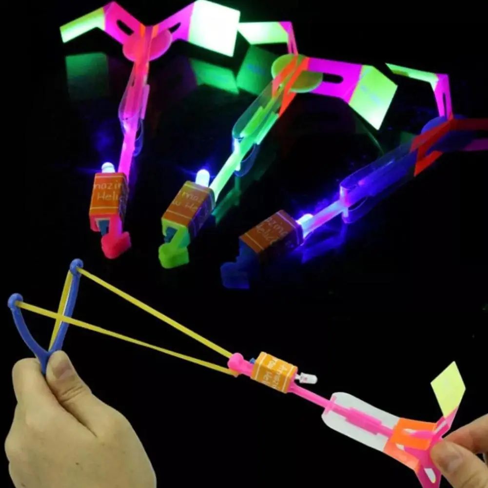LED Flying Slingshot Toy Set