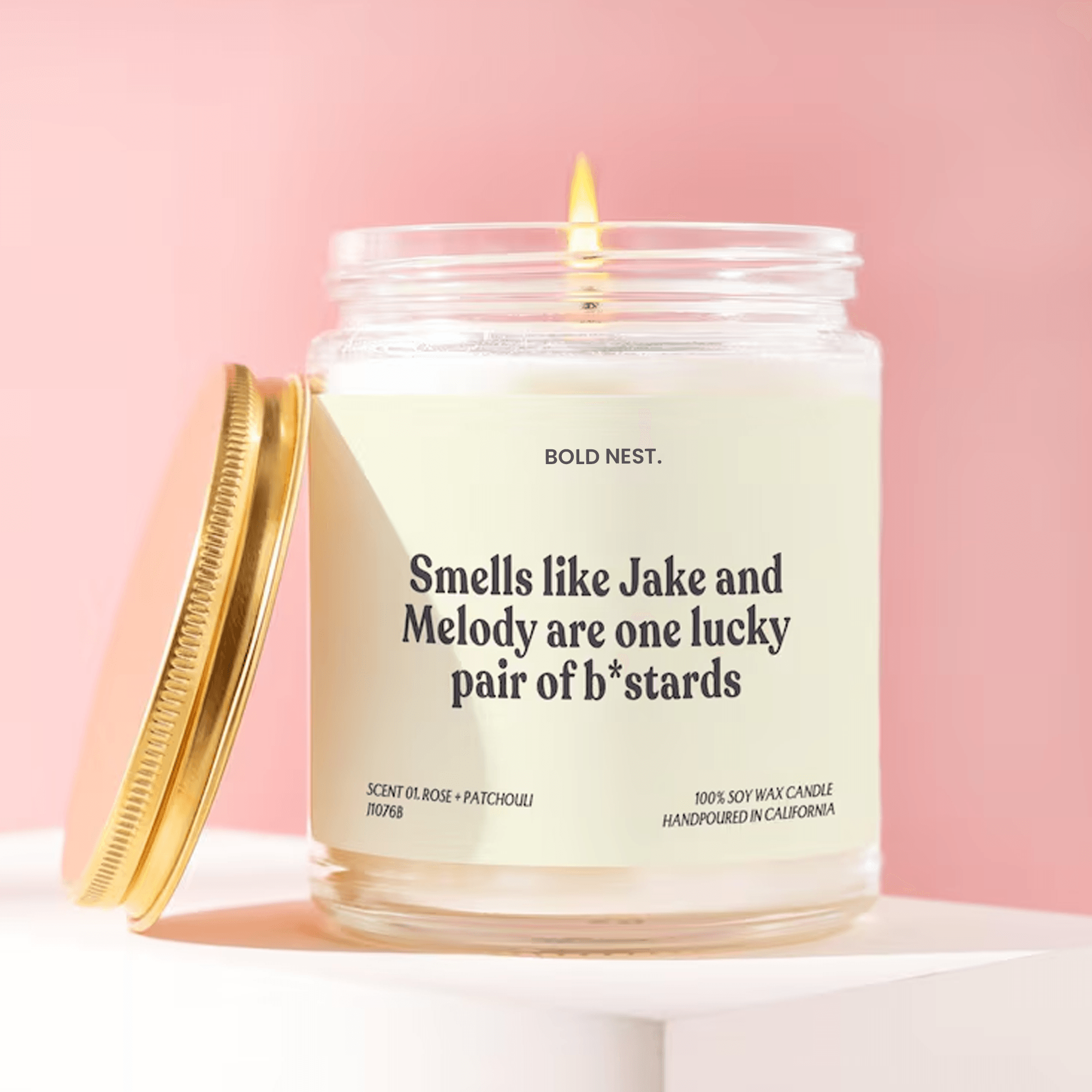 Funny Couples Candle Gift Personalized Name Sarcastic Relationship Candle Adult Humor Gift For Him Her