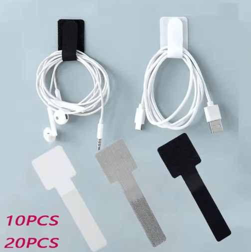 Reusable Self-Adhesive Cable Ties & Adjustable Cord Organizer Straps