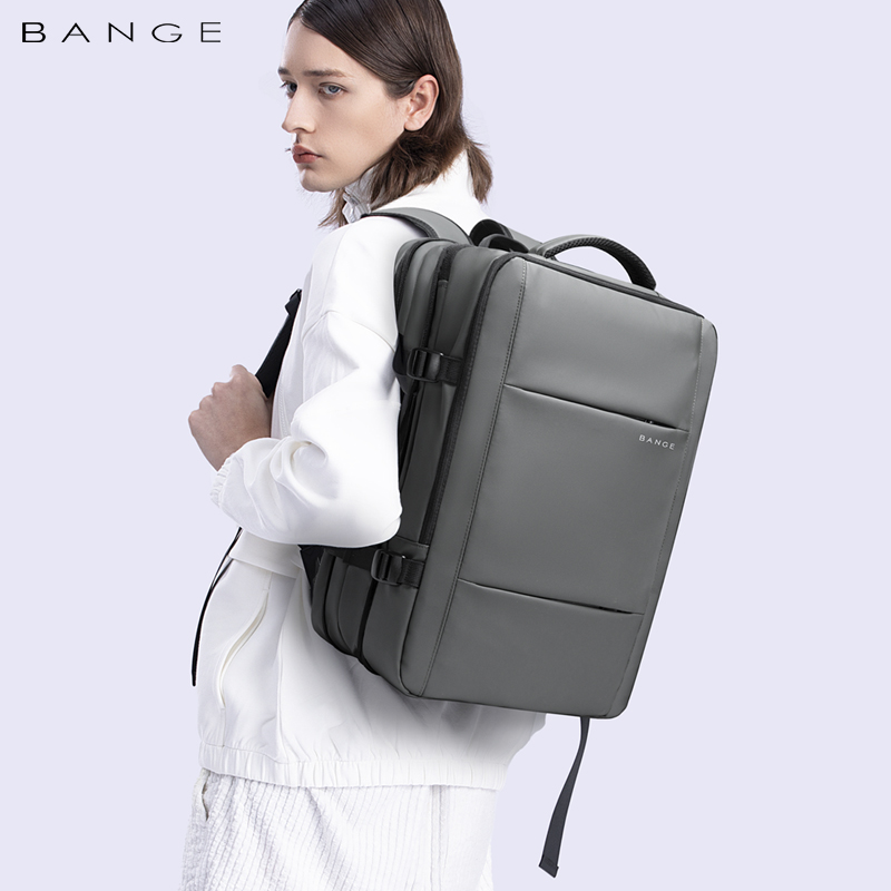 Expandable Waterproof Laptop Backpack with USB Charging Travel Business School Bag