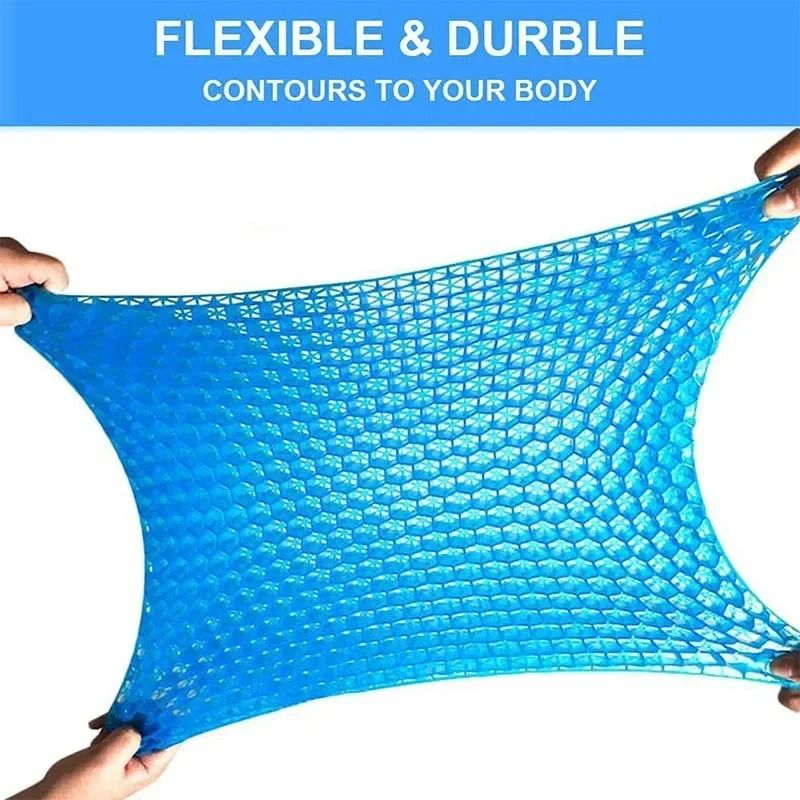 Breathable Gel Seat Cushion for Pressure Relief and Tailbone Support