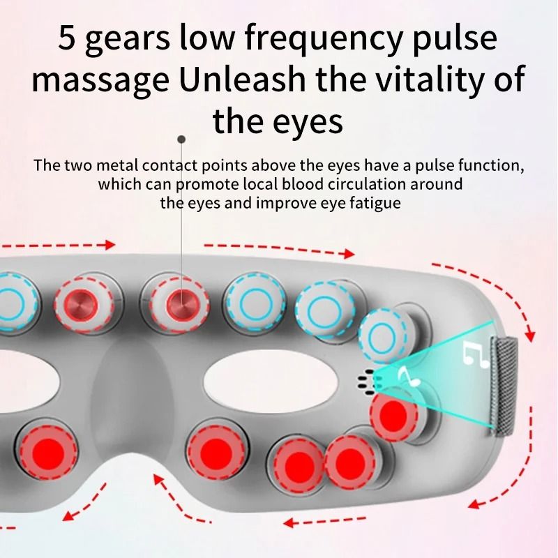 Intelligent Acupoint Vibration Eye Massager with Bluetooth Music