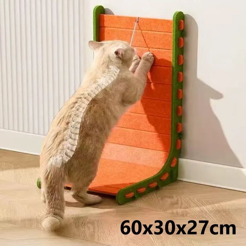 CornerClaw Comfort Lounger – L-Shaped Cat Scratching Board & Felt Sofa Protector Bed