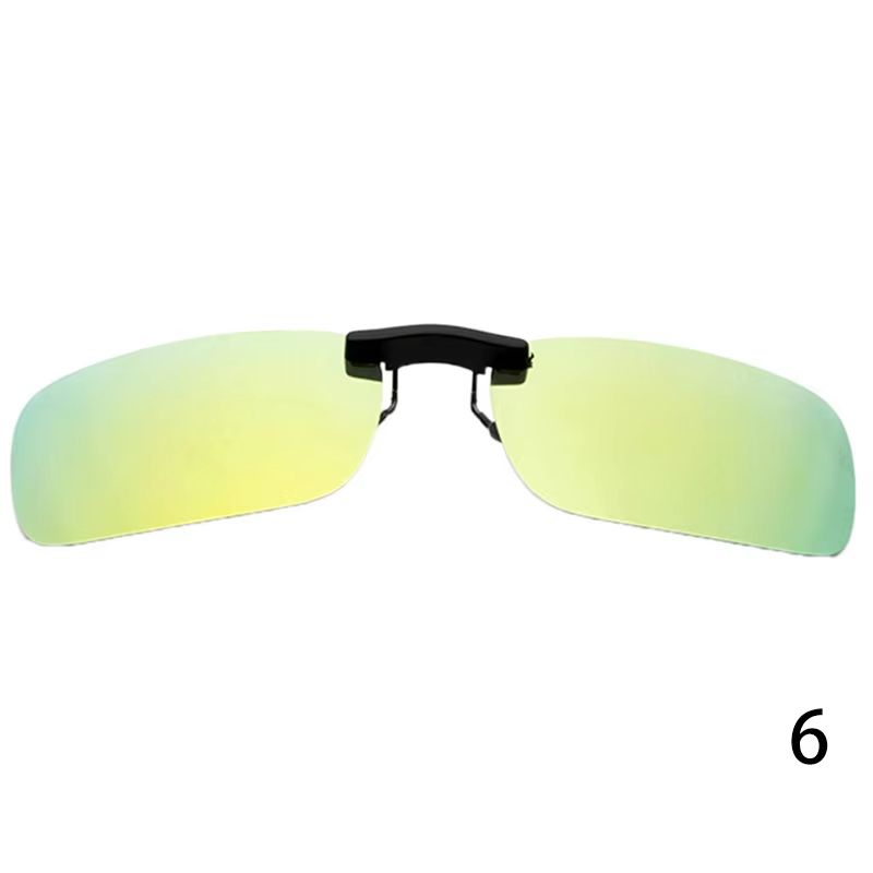 Polarized Clip On Sunglasses UV400 Day and Night Driving Glasses Attachment