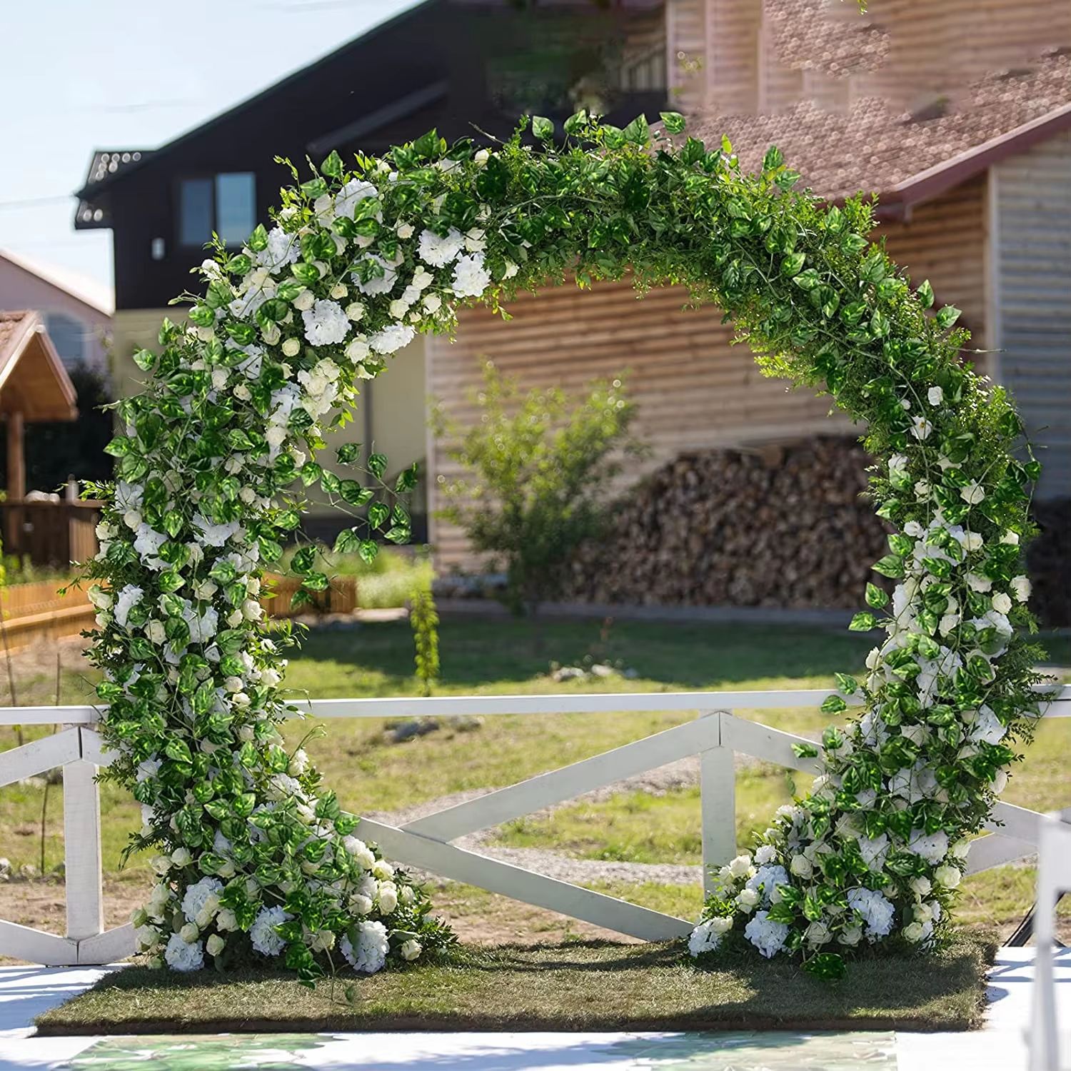 Realistic Artificial Ivy Leaves Garland Set for Wall and Event Decor