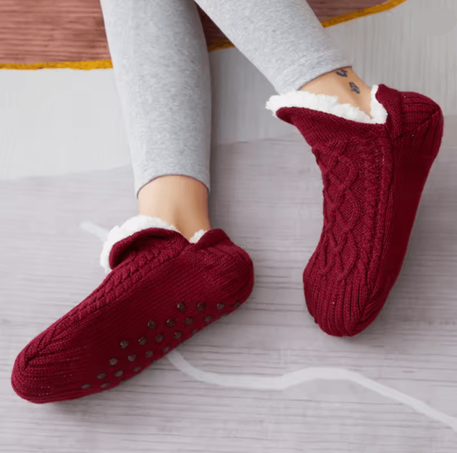 Mens Thermal Slipper Socks Warm Non Slip Fuzzy Home Wear