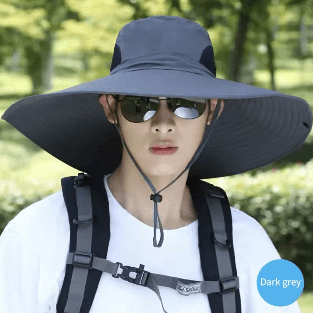 Breathable Mesh Sun Hat with Neck Flap UV Protection Fishing & Hiking Cap