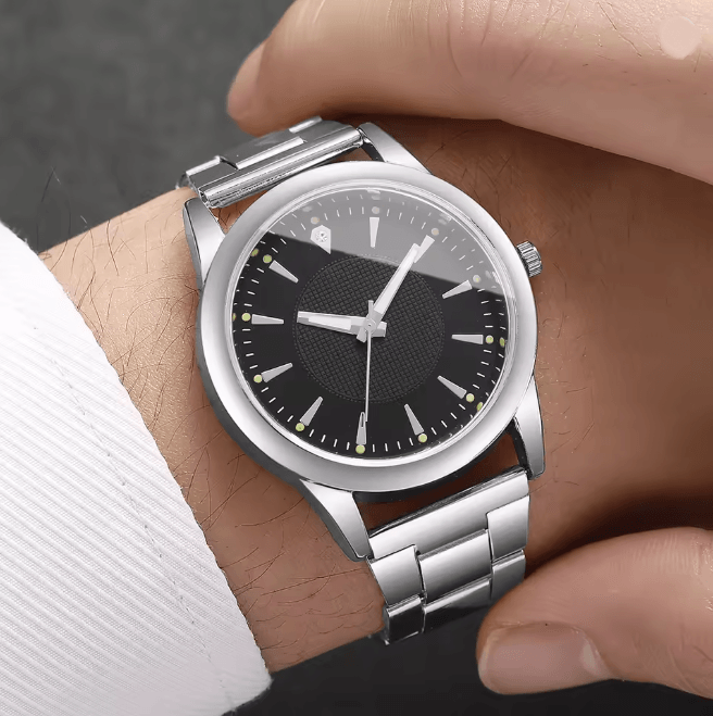 Couple Business Quartz Watch Set Classic Analog Style