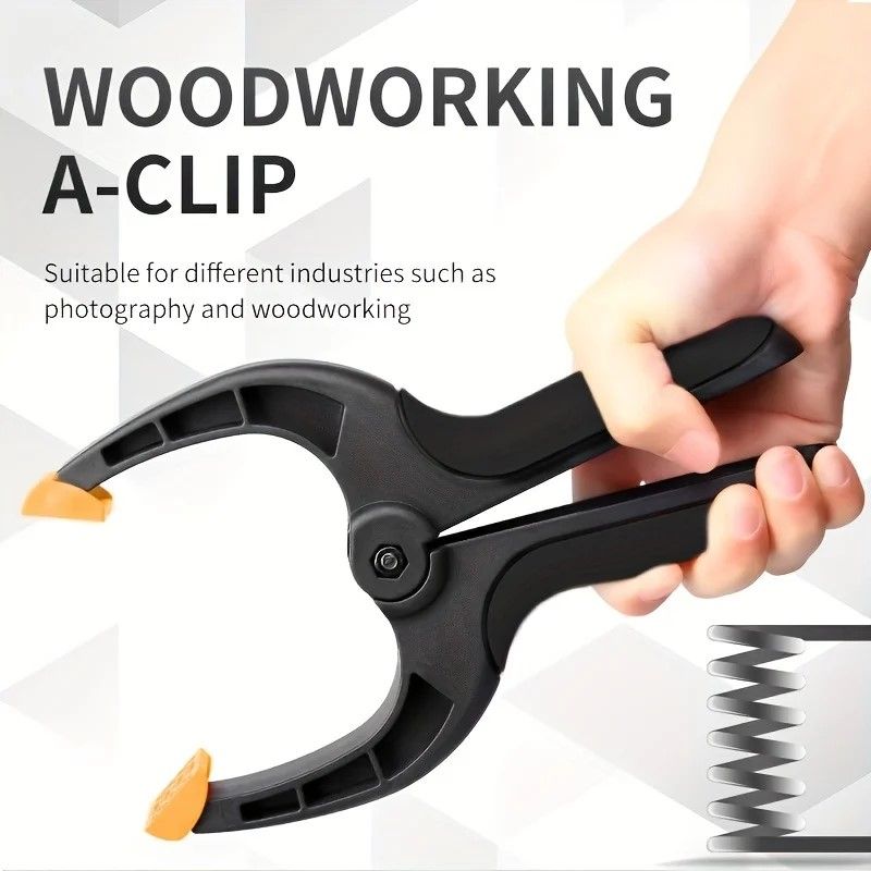PrecisionGrip Adjustable Nylon Spring Clamps – 3/4/6/9 Inch Carpentry Set