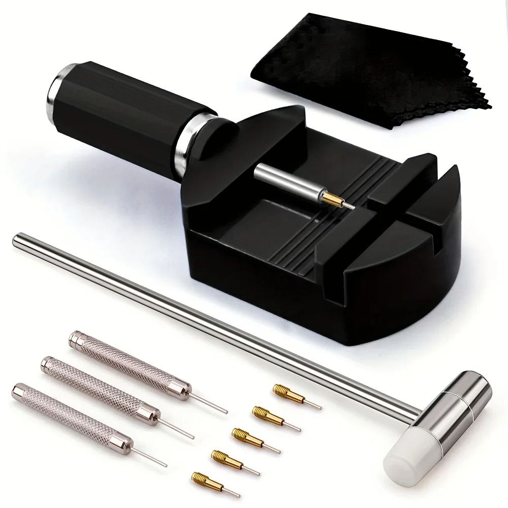 11 pcs Watch Link Removal Tool Watch Band Adjustment Kit Strap Pin Remover Set