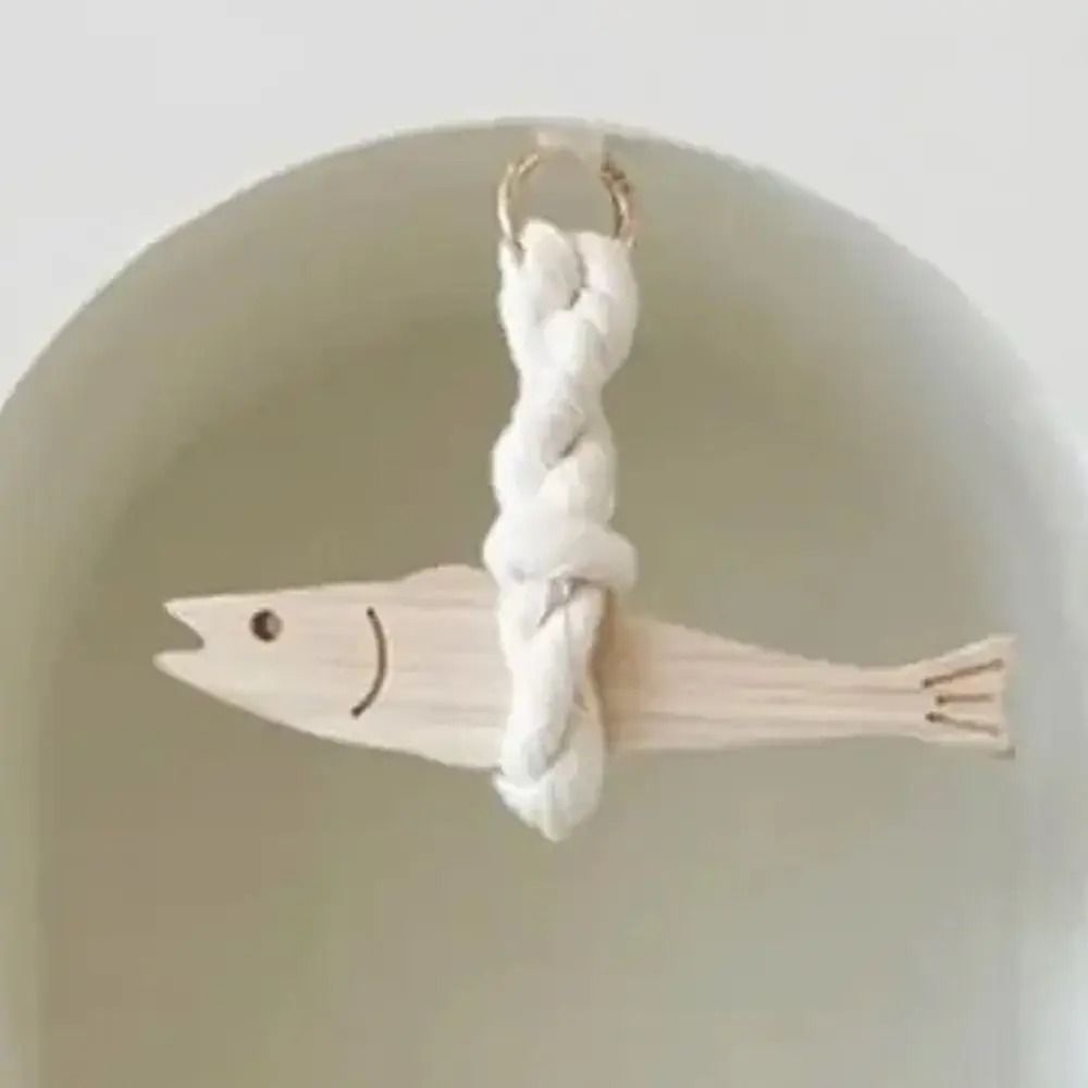Wooden Fish Hanging Decor Nautical Wall Decor Fish Car Ornament