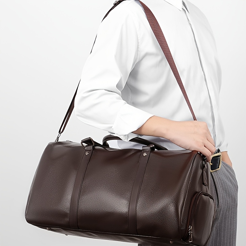 Mens Large Capacity Travel Gym Shoulder Bag