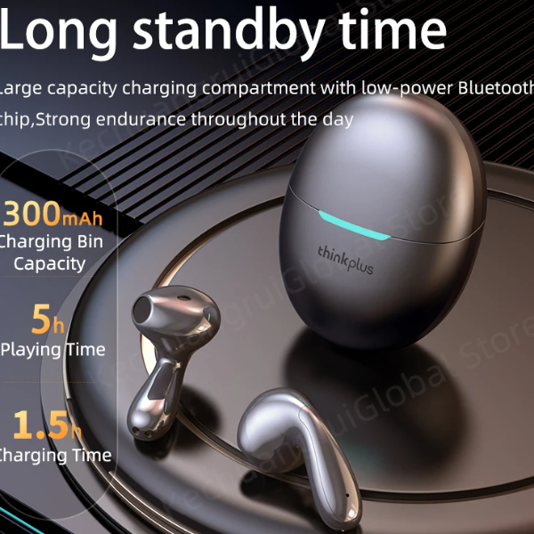 TWS Earphones Bluetooth Noise-Canceling Half In-Ear Headset