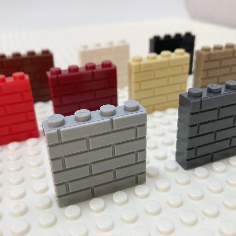 Building Block Simulation City Wall Brick Construction Set for Kids