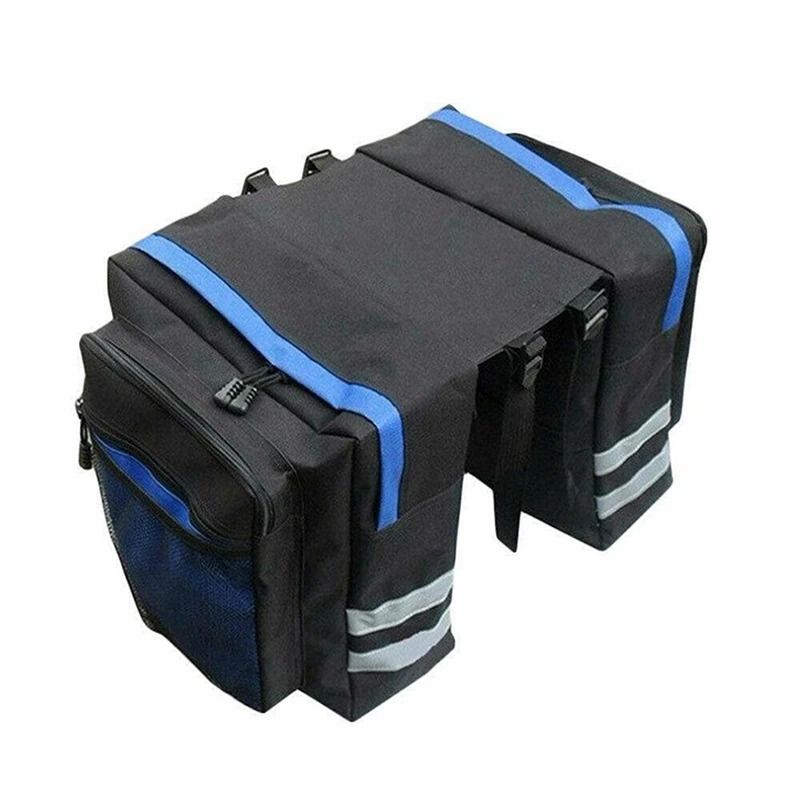 MTB Bicycle Carrier Bag Rear Rack Bike Trunk Bag Luggage Pannier Back Seat Double Side Cycling Bicycle Bag Durable Trave