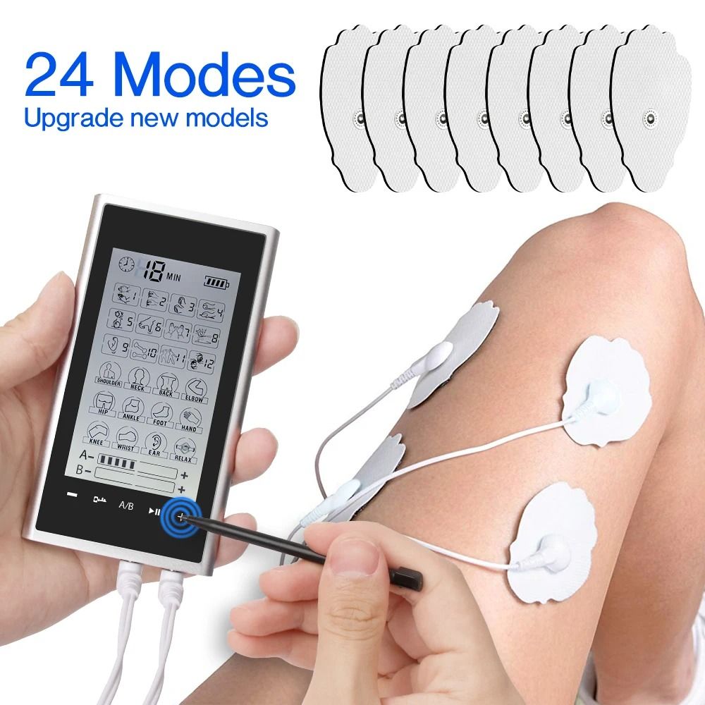 Electric Muscle Stimulator with 24 Modes and 4 Channels