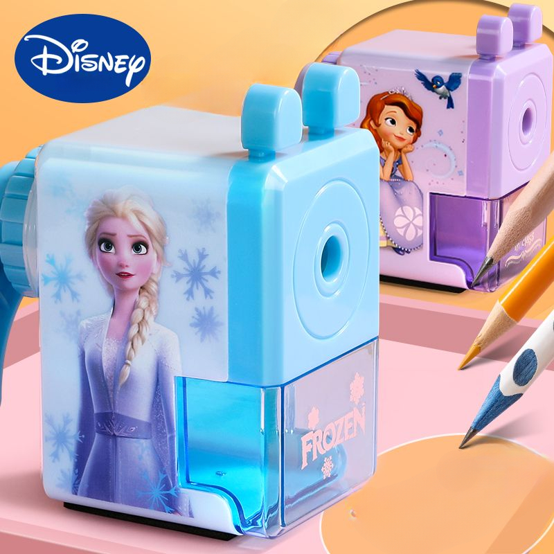 Portable Anti-Wear Pencil Sharpener with Cute Disney Frozen Elsa Cartoon Design, Ideal for Children's Learning