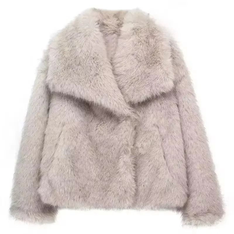 HH Elegant Faux Fur Outerwear System | Premium High-Street Fluffy Lapel Jacket & Thermal Fashion Infrastructure