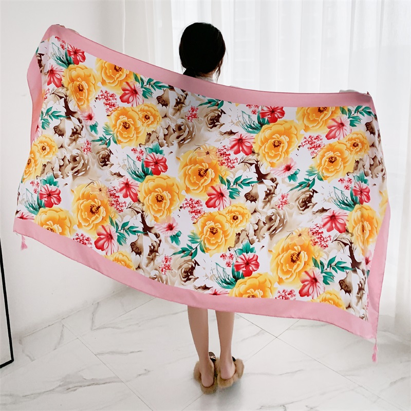 Summer Beach Dress, Cotton Linen Bikini Cover-ups Sarong Wrap Scarf, Women Brazilian Swimsuit Bathing Cover Up